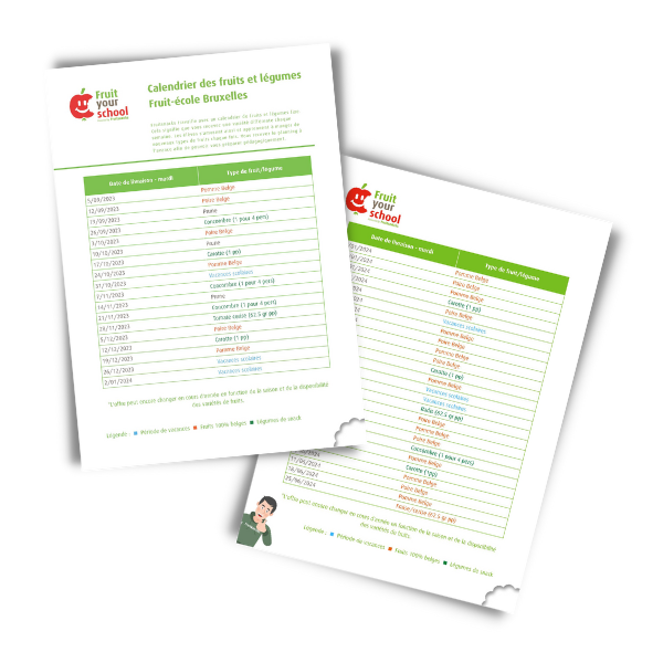 Découvrez les collations saines que nous livrons dans notre calendrier des fruits et légumes !